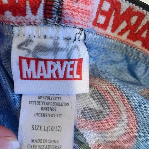 Marvel Superhero Pajama Pants Hulk Captain America Spider Man Boys  Large 10/12 - Picture 4 of 4